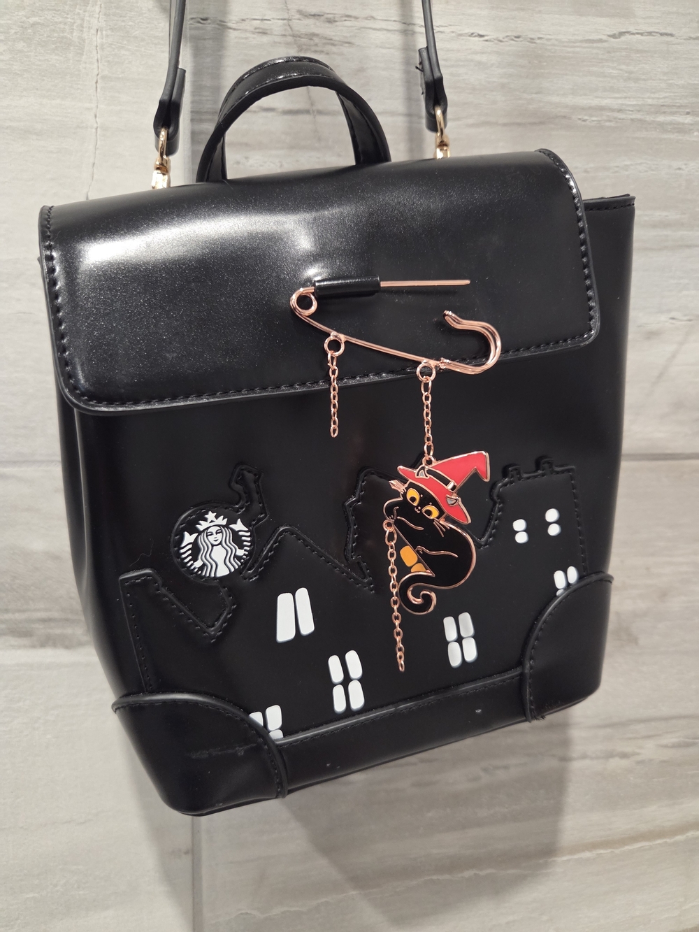 Starbucks 2021 Halloween Black Cat Crossbody Mini Bag
